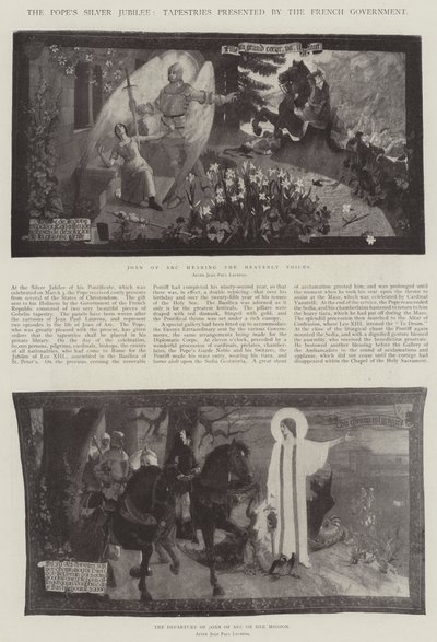 Papežovo stříbrné jubileum, tapiserie předložené francouzskou vládou od Jean Paul Laurens